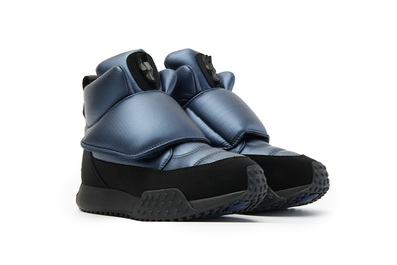 полуботинки 01147KU-0427 синий металлик рипстоп, фото 2